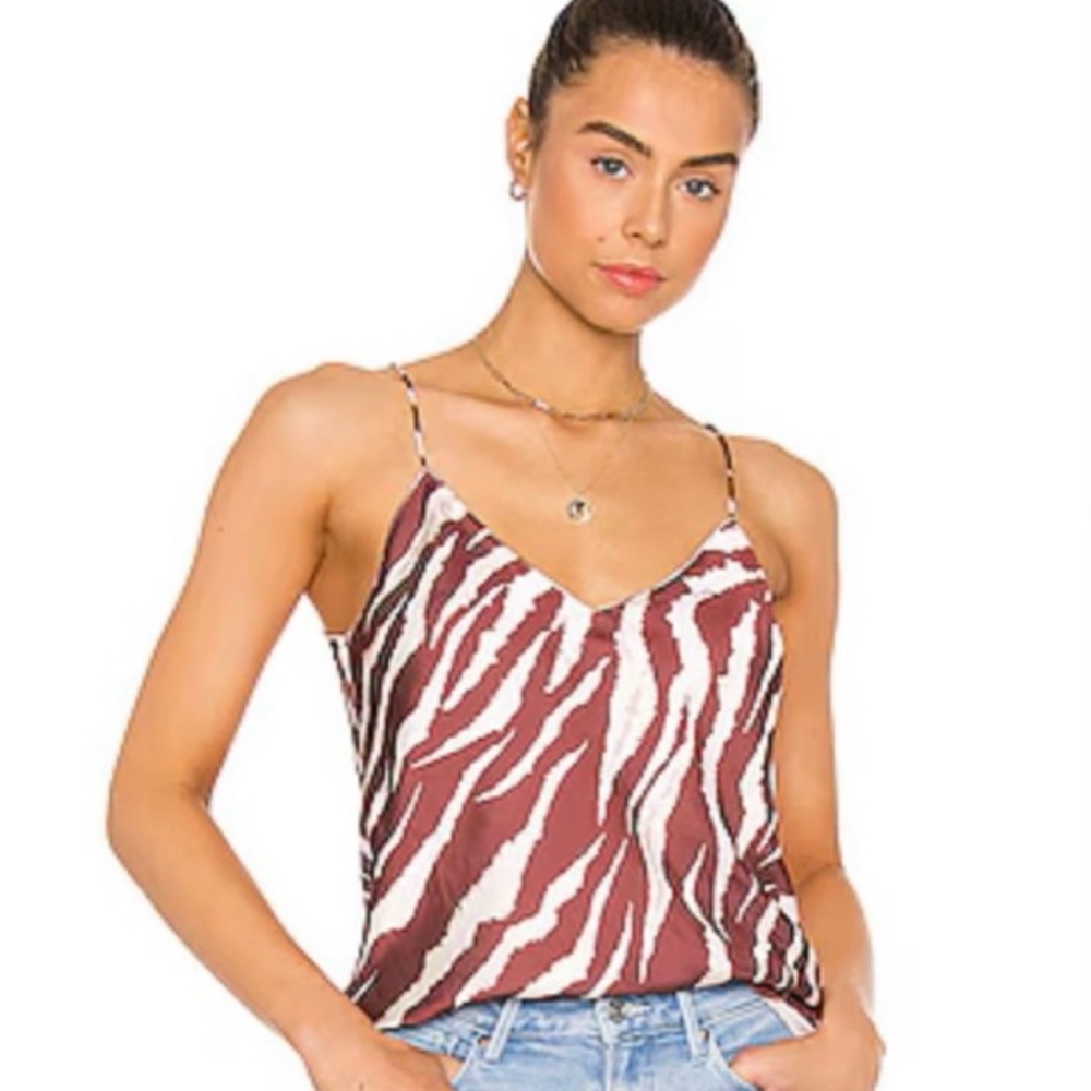 Cicely Cami in Cherrywood Cream PAIGE size Medium